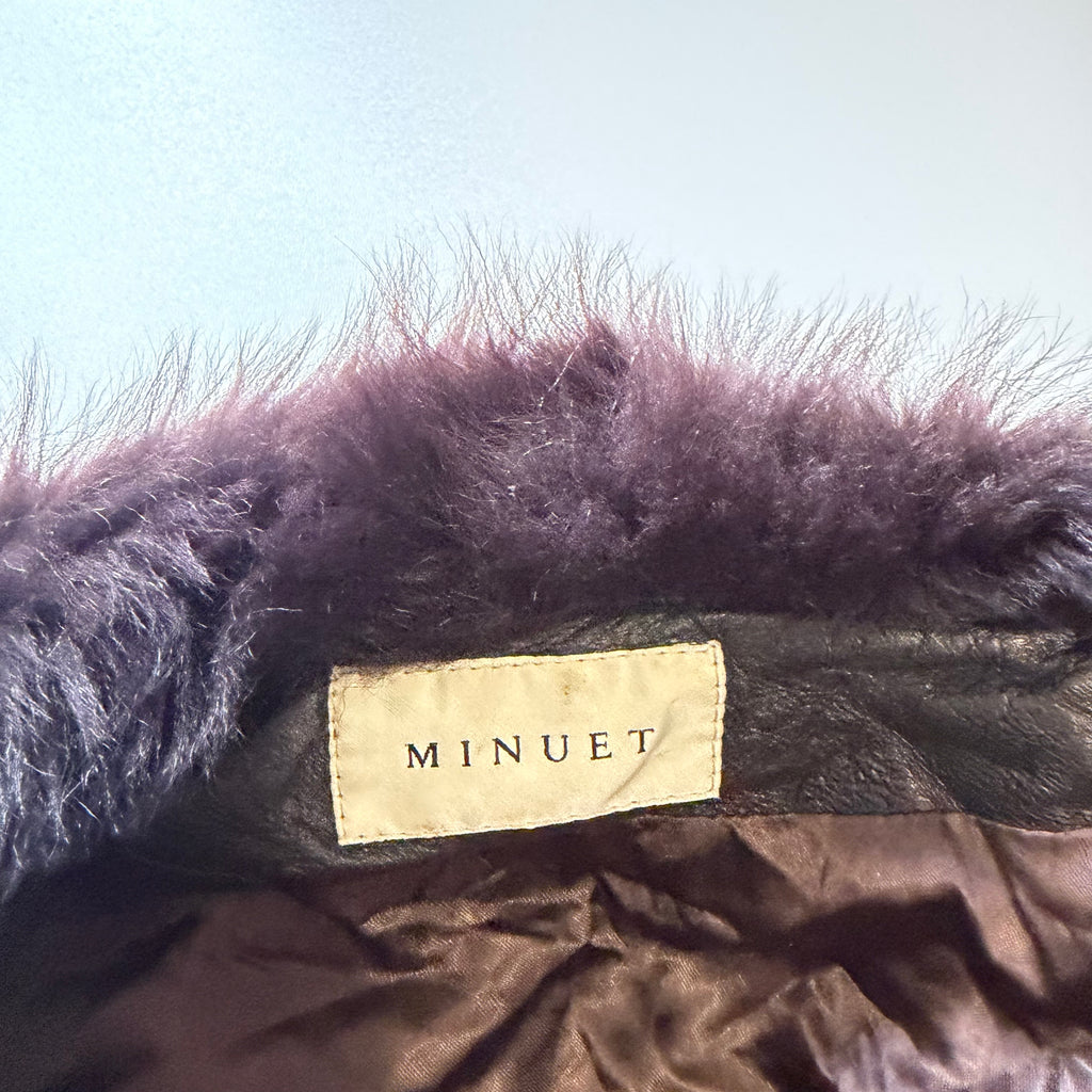 Vintage Y2K brown faux fur coat