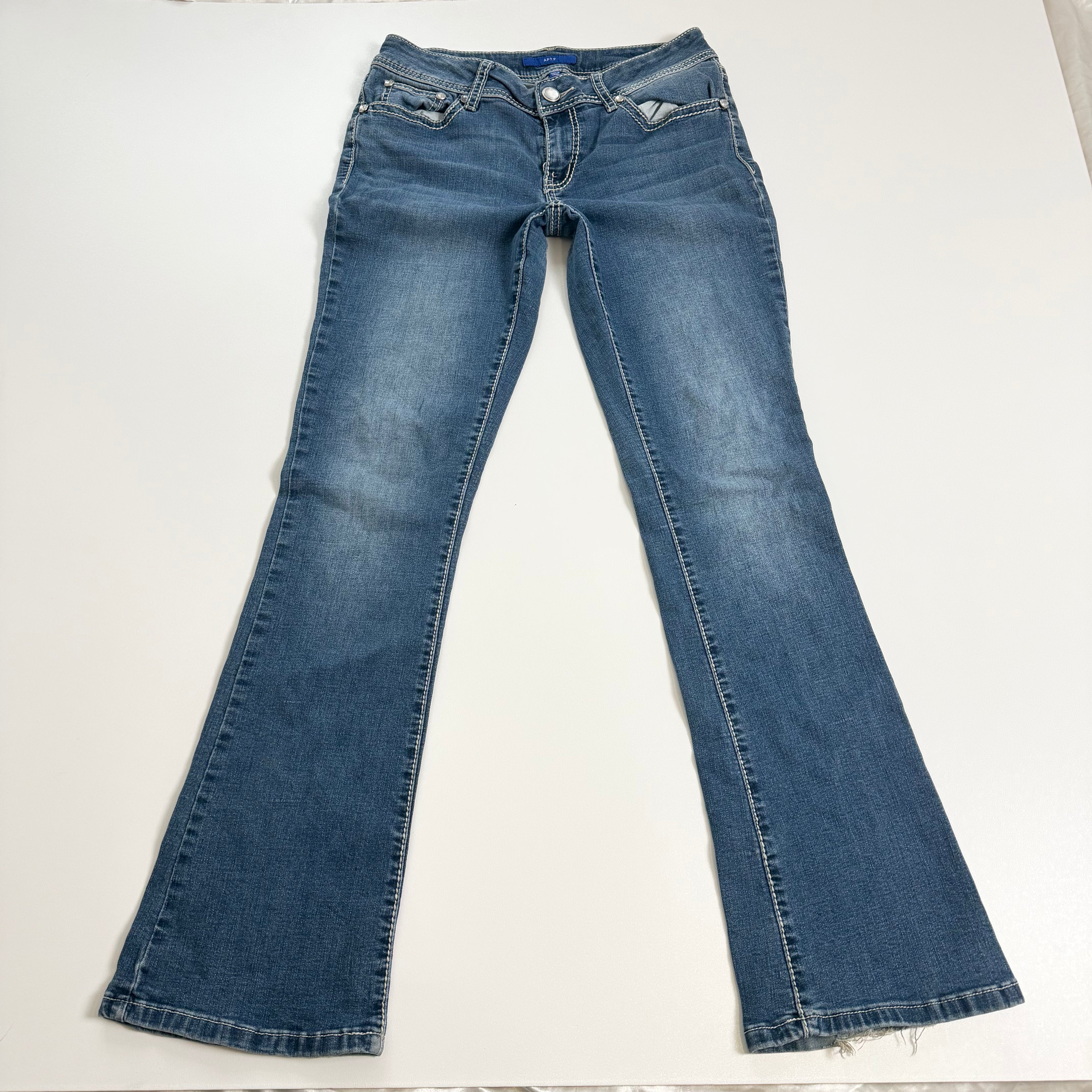 Vintage Y2K embellished flare jeans size S