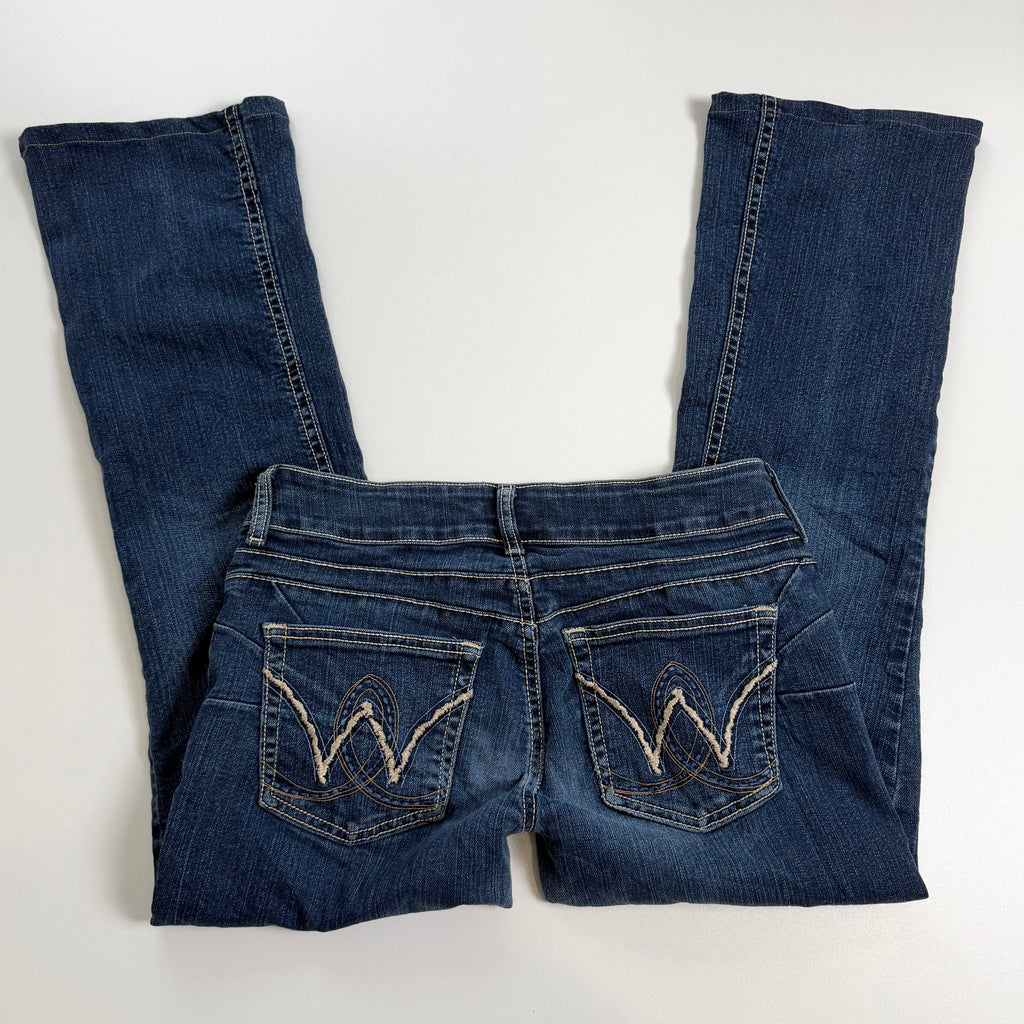 Vintage Y2K denim low rise flare jeans size S/M
