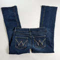 Vintage Y2K denim low rise flare jeans size S/M