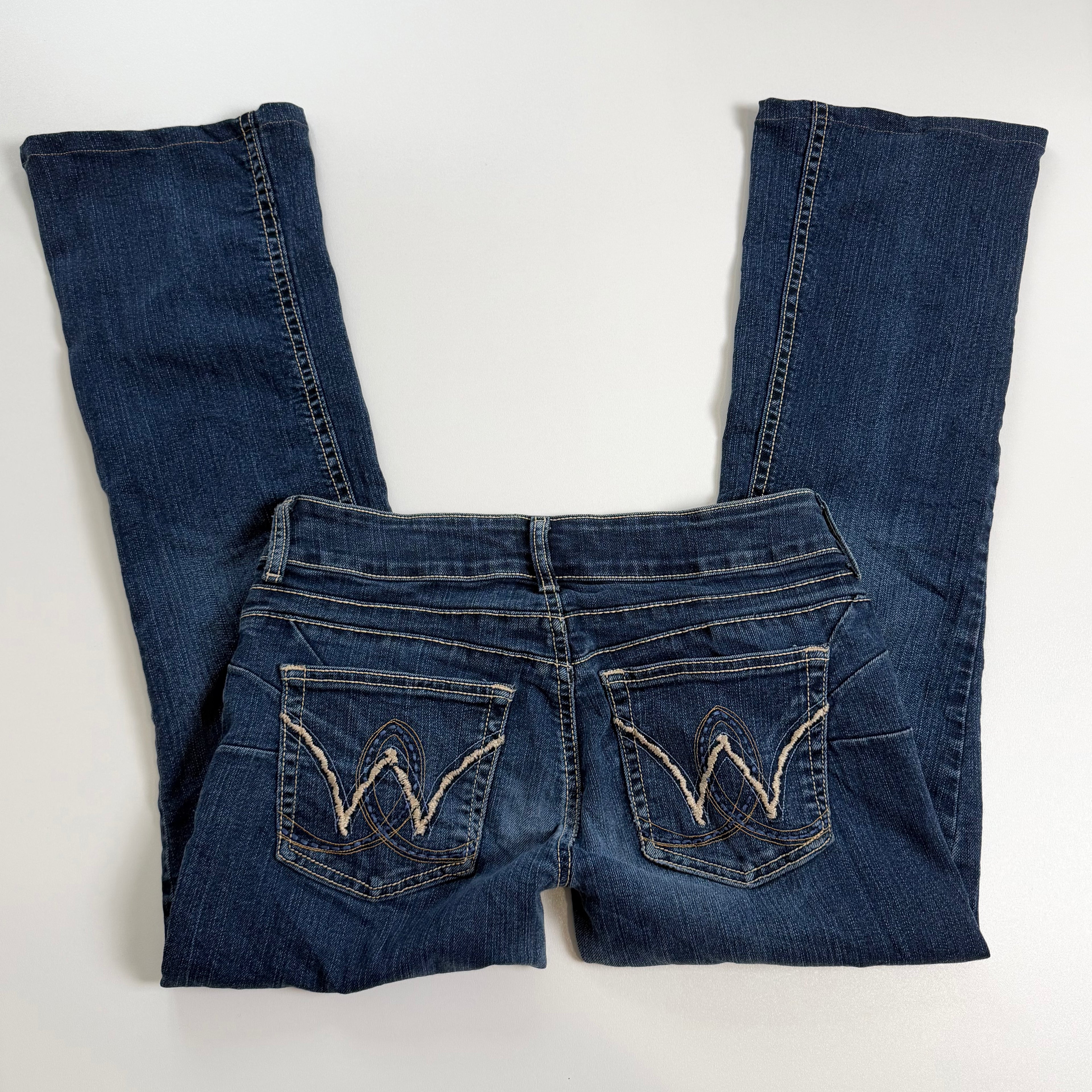Vintage Y2K denim low rise flare jeans size S/M
