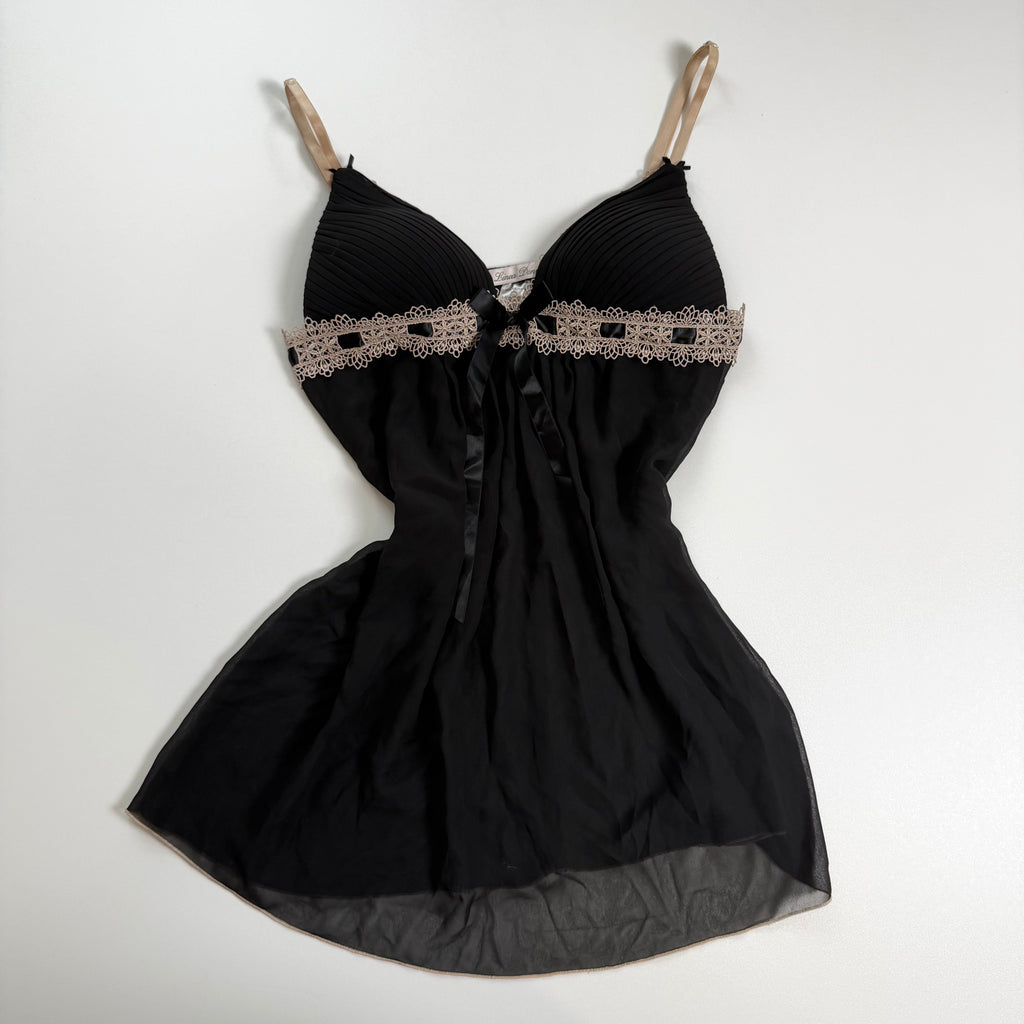 Vintage Y2K mesh flowy babydoll size L