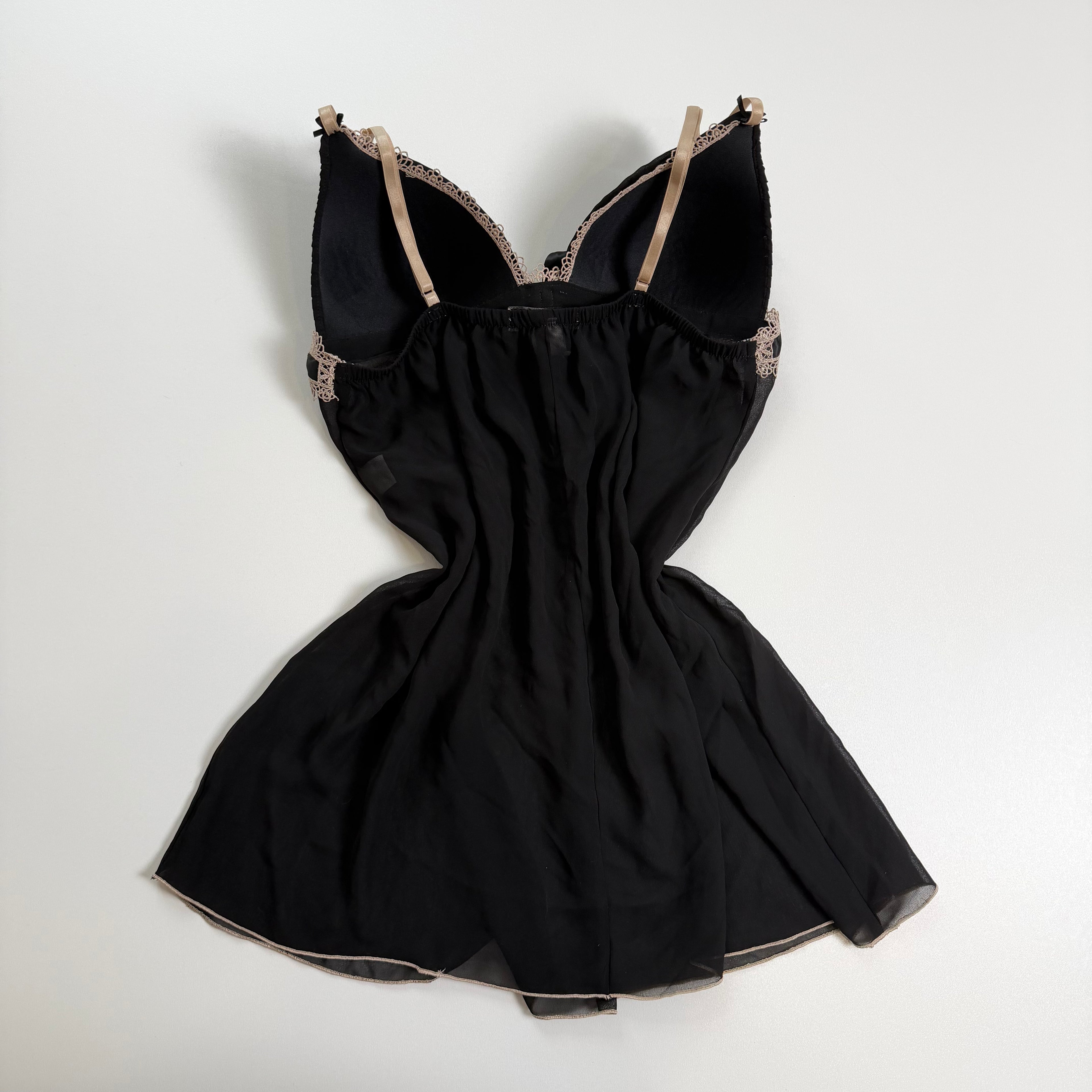 Vintage Y2K mesh flowy babydoll size L