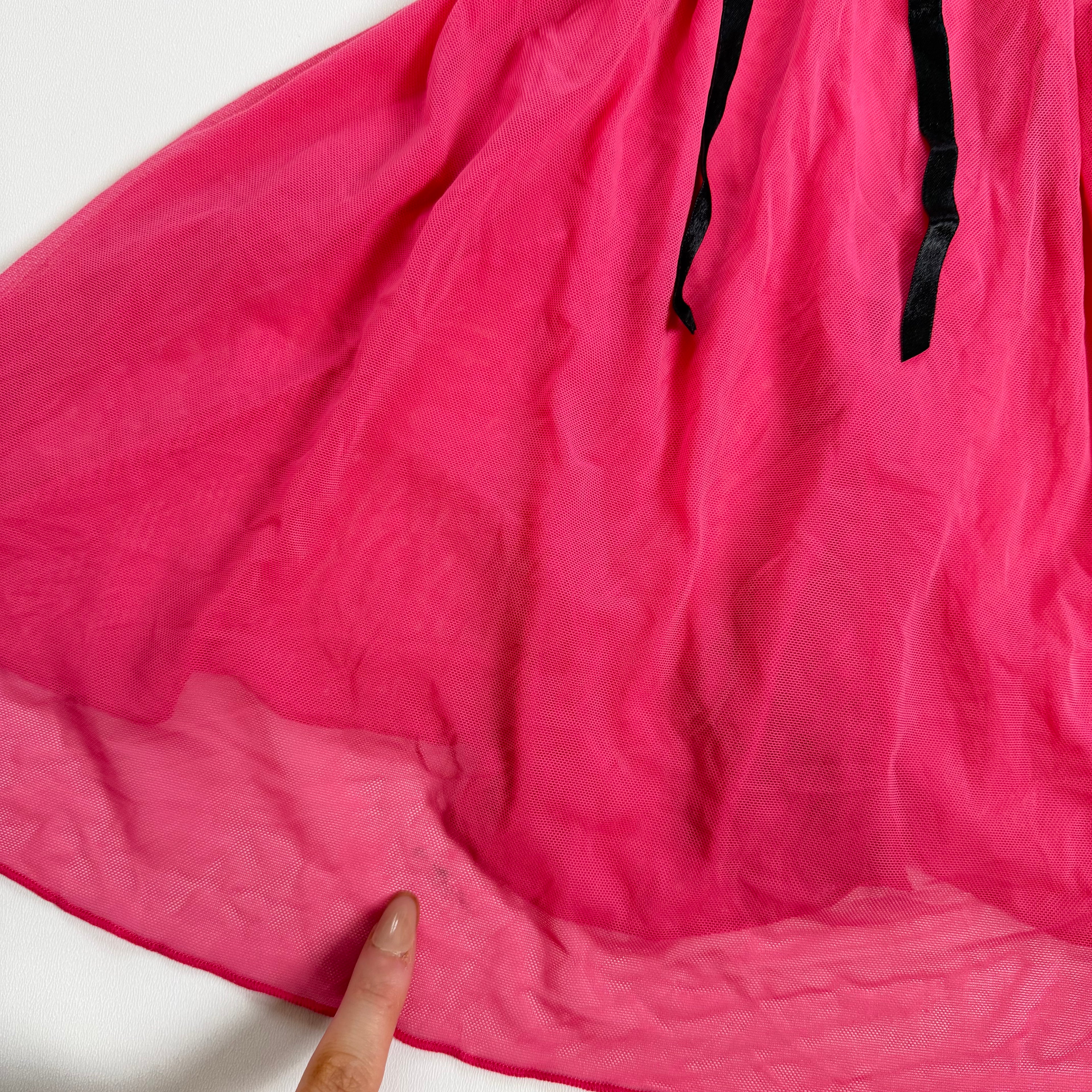 Vintage Y2K pink black flowy cami size M/L