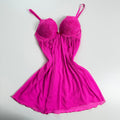 Vintage Y2K pink lacy flowy babydoll size S/M