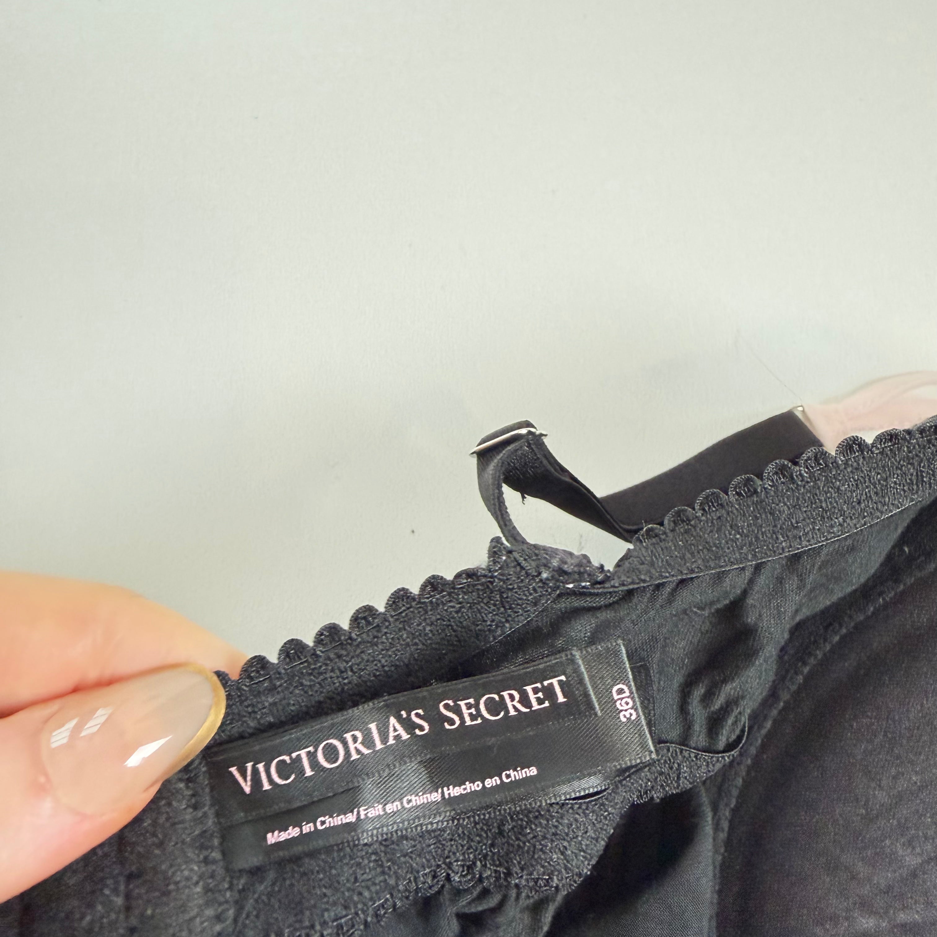 Vintage Y2K Victoria’s Secret black pink bow flowy babydoll size L