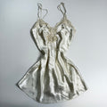 Vintage Y2K old label Victoria’s Secret silky flowy babydoll / mini dress slip size M