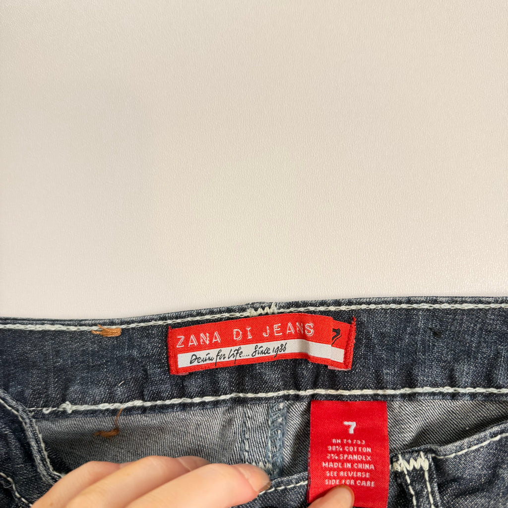 Vintage Y2K studded cross low rise flare jeans size XS