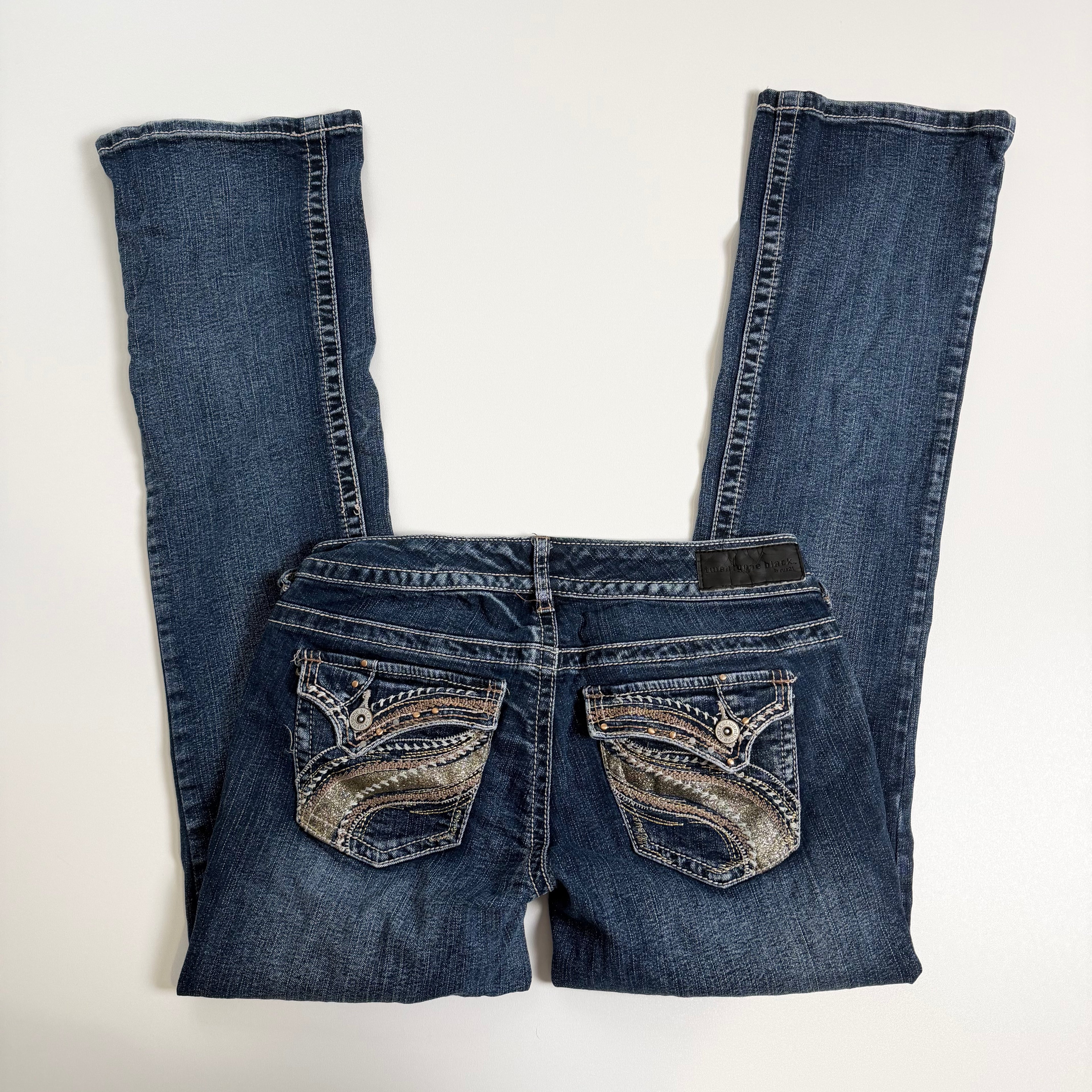 Vintage Y2K low rise flare jeans size XS