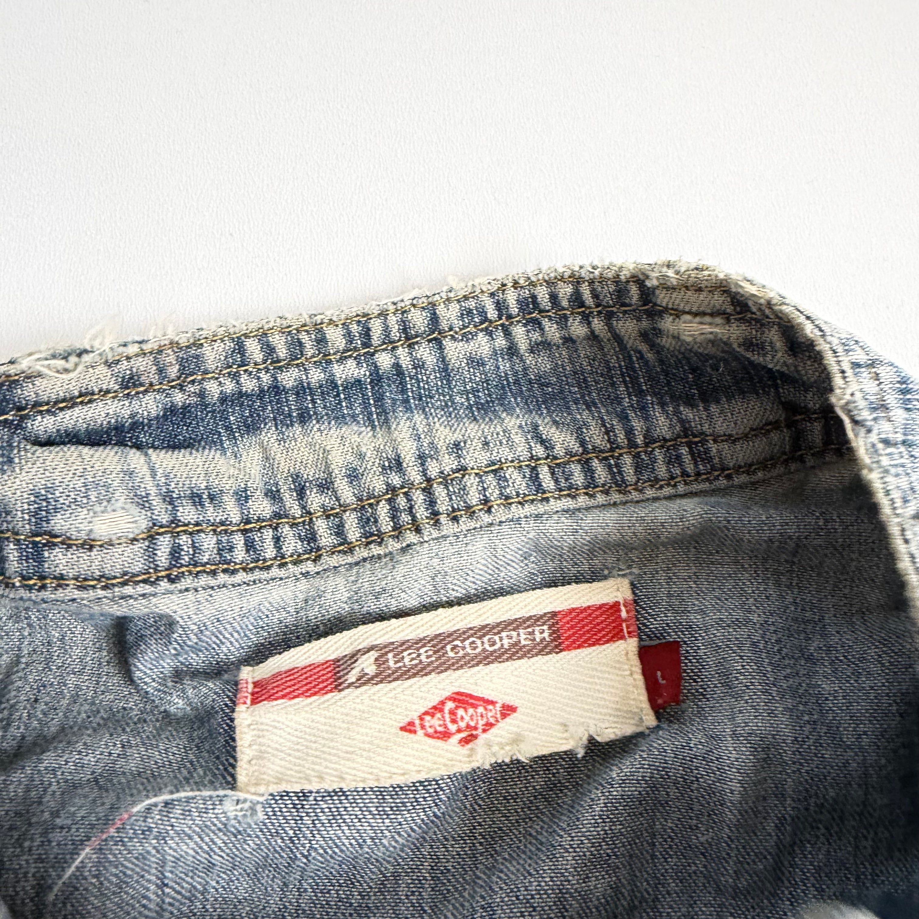 Vintage Y2K fitted denim jacket size XL