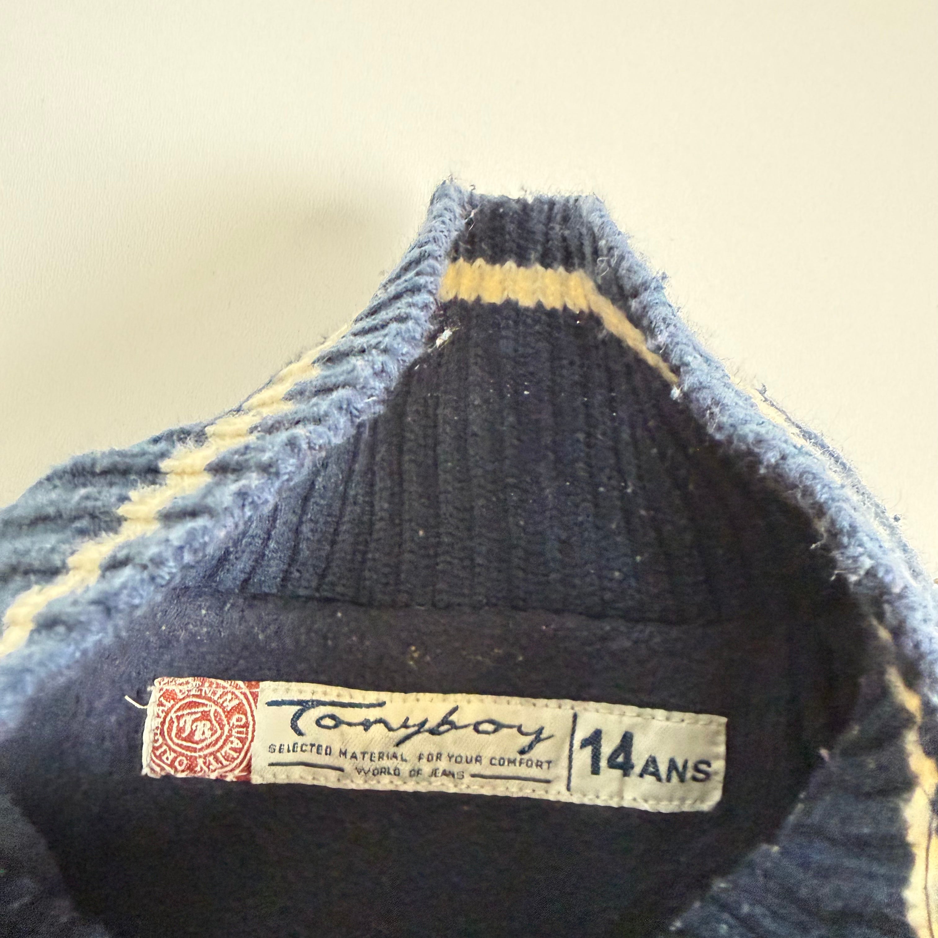 Vintage Y2K knit denim jacket size L