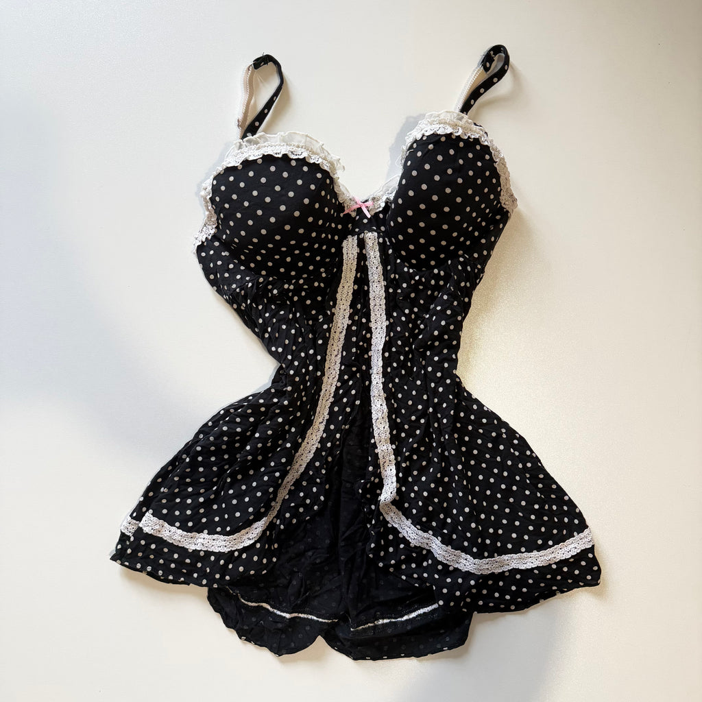 Vintage Y2K Victoria's Secret polka dot babydoll
