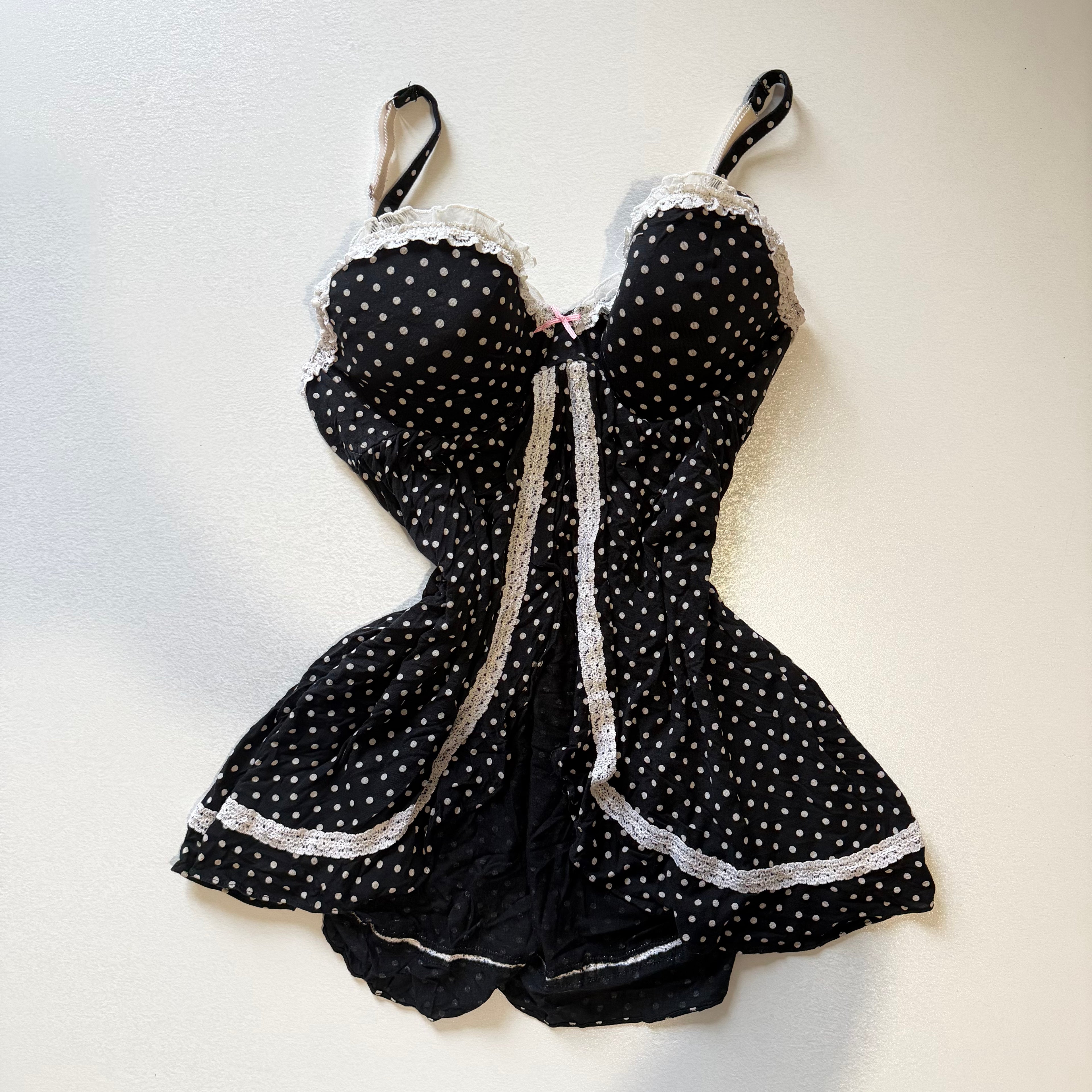Vintage Y2K Victoria's Secret polka dot babydoll