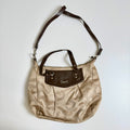 Vintage Y2K Coach monogram brown beige handbag