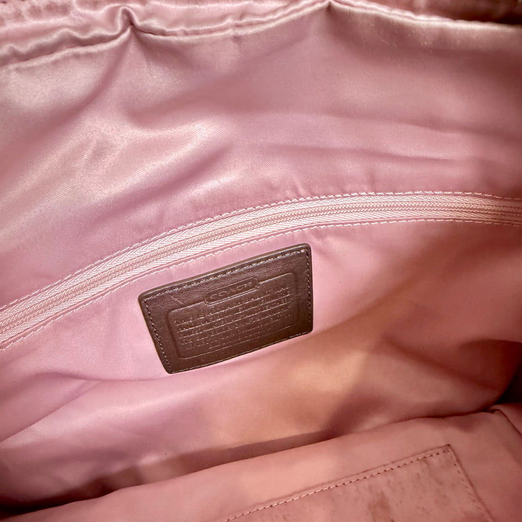 Vintage Y2K Coach monogram brown beige handbag